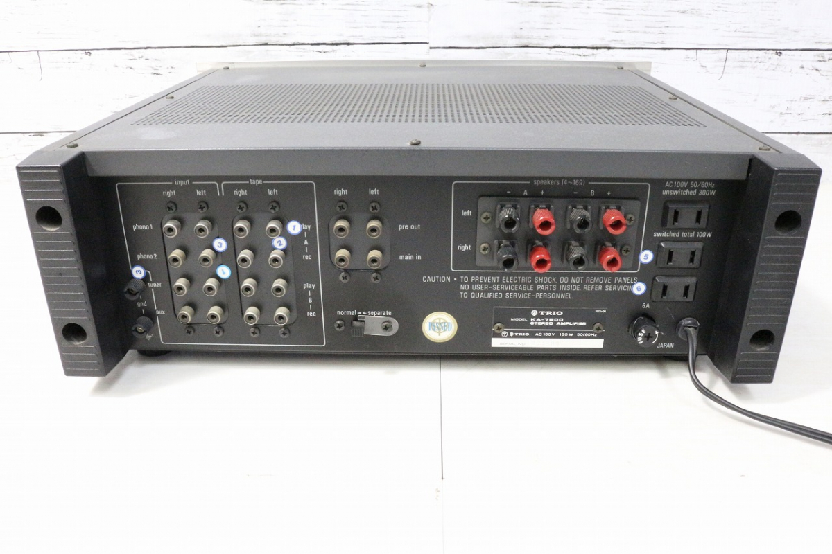 ☆ TRIO(トリオ) KA-7500 ステレオプリメインアンプ 人気定番，安い
