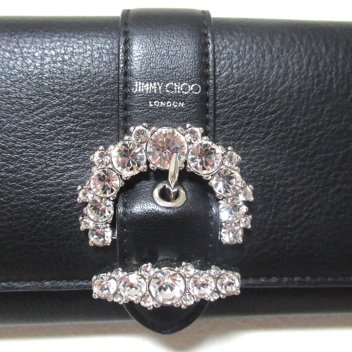 美品 JIMMY CHOO ジミーチュウ CHERI シェリ ビジュー装飾  