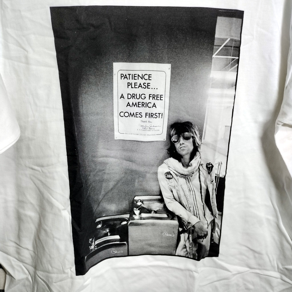  Keith Richards Tシャツ キースリチャーズ patience a drug free america ローリングストーンズ THE ROLLING STONES /(Tシャツ)｜売買されたオークション情報、yahooの商品情報をアーカイブ公開 - オークファン Tシャツ