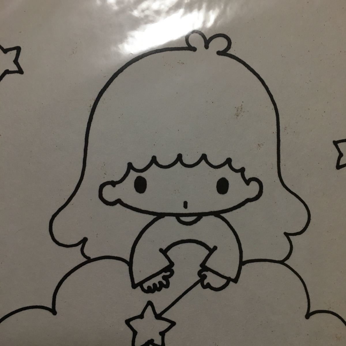 サンリオ Sanrio リトルツインスターズ ララ 直筆イラスト入り色紙