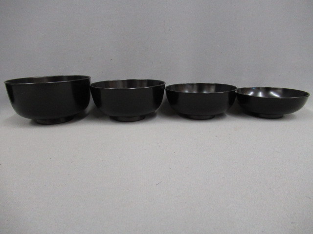 真塗・小丸椀 五組】懐石茶道具「葵春」共箱 美品 木製本