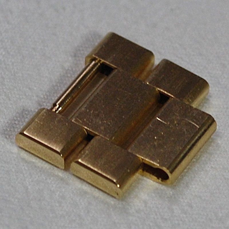 送料込】2 たのしく ROLEX ロレックス コマ 金属ベルト ブレス 18k 金無垢 