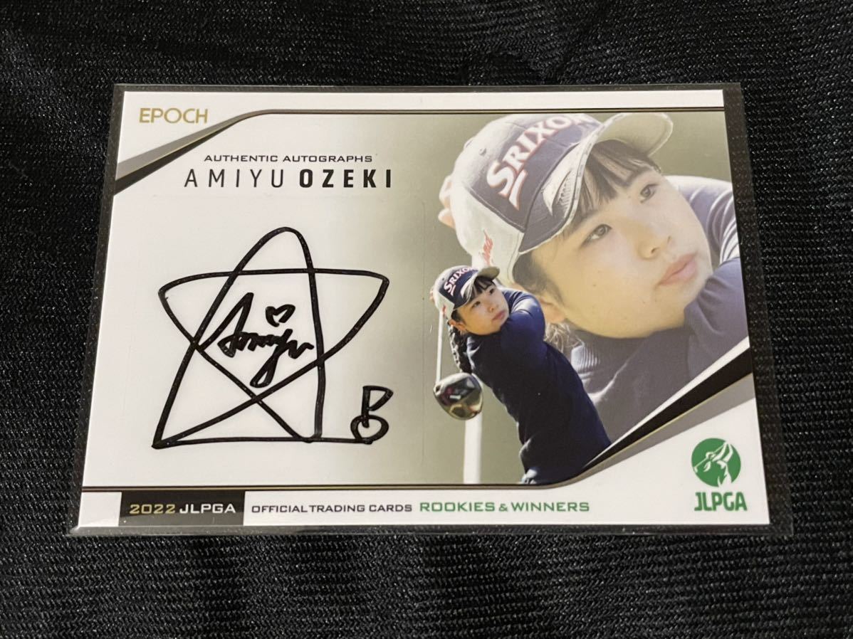 2022 JLPGA 女子ゴルフ Rookiea & Winners 尾関彩美悠 直筆サイン