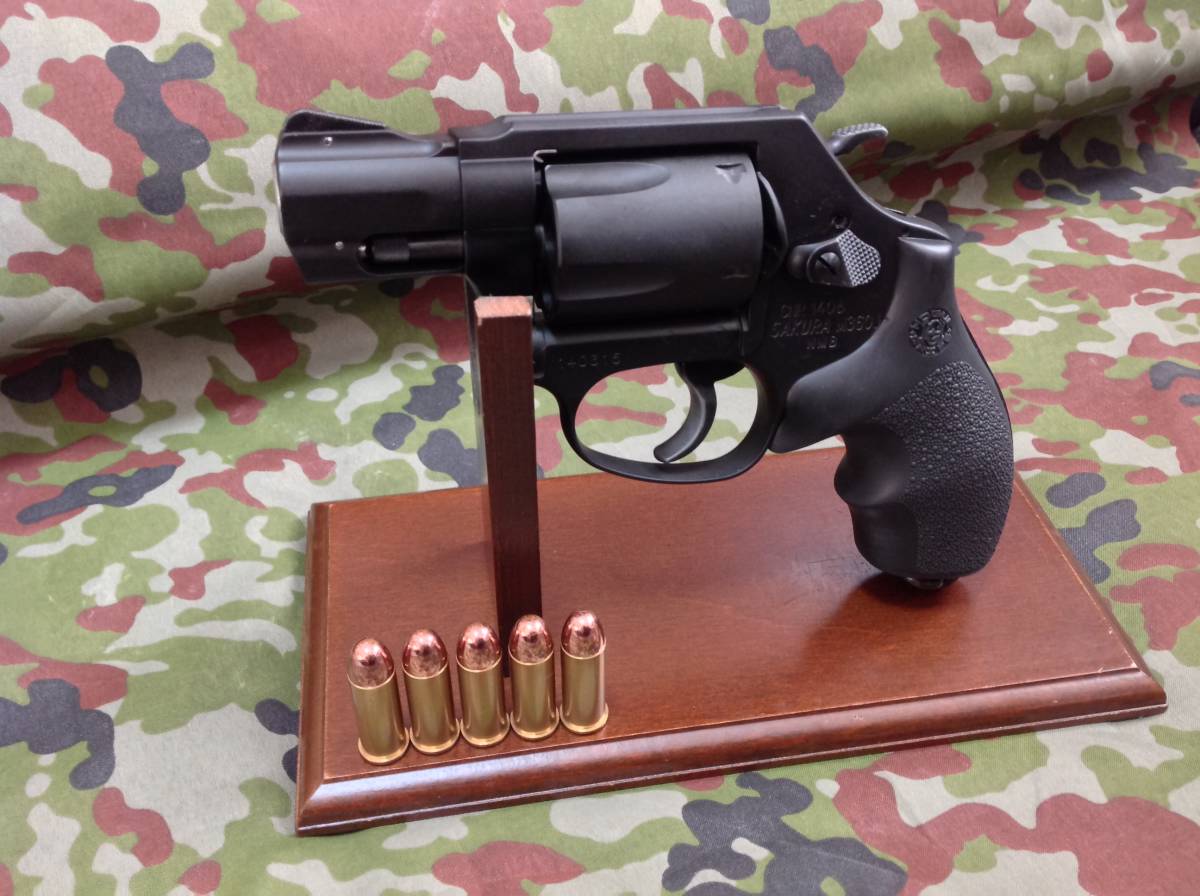 ☆タナカワークス S&W M360J SAKURA HW モデルガン ホーグ実物グリップ