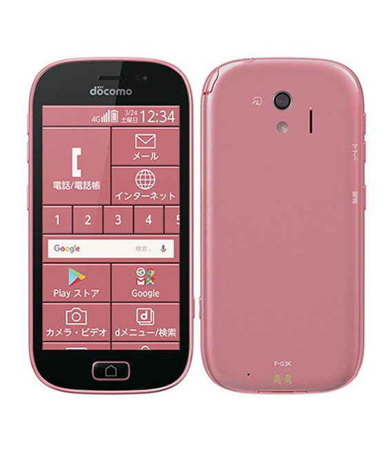 らくらくスマートフォンme F-03K[16GB] docomo ピンク【安心保… 【公式
