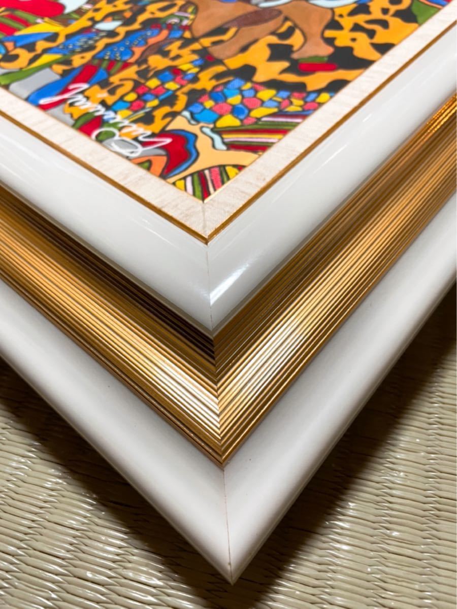 F8号】手描き作品：ジミー大西：模写：絵画：油彩【ピンチ】1999