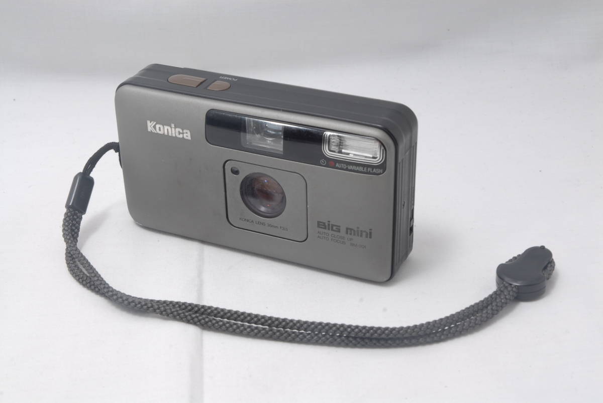 シャッター・フラッシュOK Konica BIG MINI BM-301 コニカ 黒 ブラック