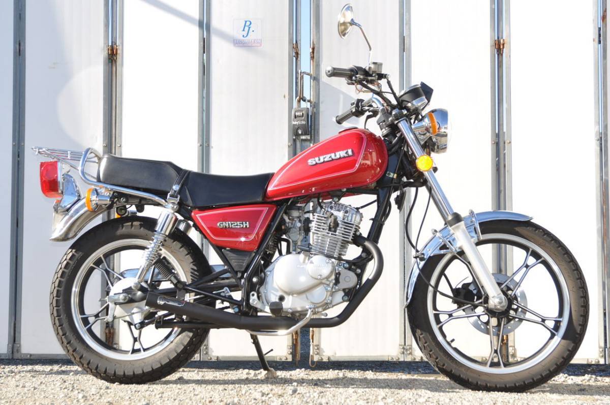 弾丸 GN 125 H GN 125 - 2Ｆ 耐熱 ブラック ショート 管 マフラー ！！ 1