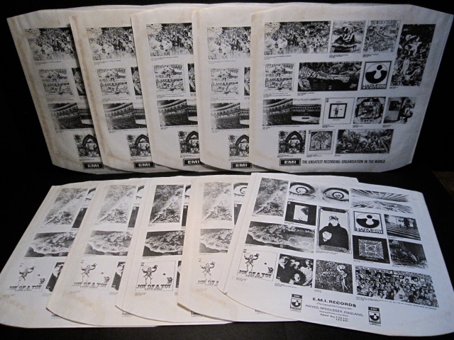  英 HARVEST オリジナルLP内袋 1971年製デッドストック 新古品 10枚セット re. Pink Floyd/Deep Purple/Third Ear Band etc.(一般)｜売買されたオークション情報、yahooの商品情報をアーカイブ公開 - オークファ 一般