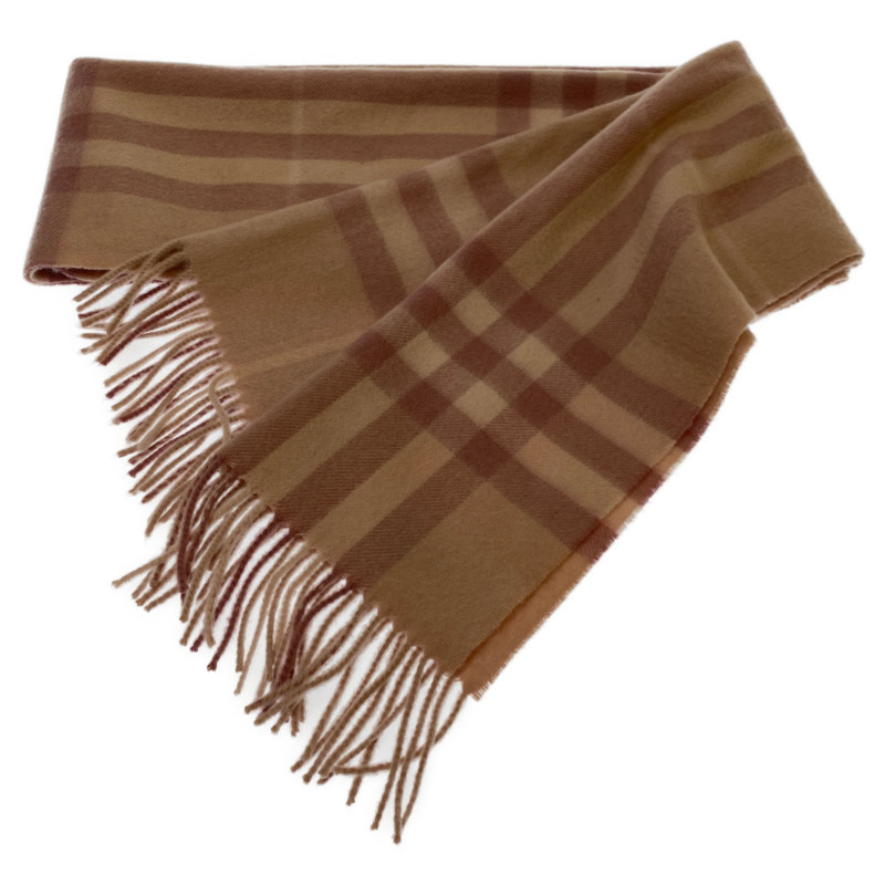 BURBERRY バーバリー マフラー カシミア ピンク チェック柄 レディース