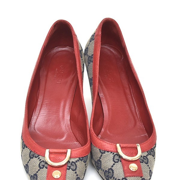 GUCCI GG柄 キャンバス パンプス GUCCI GG柄 キャンバス パンプス グッチ パンプス GG柄