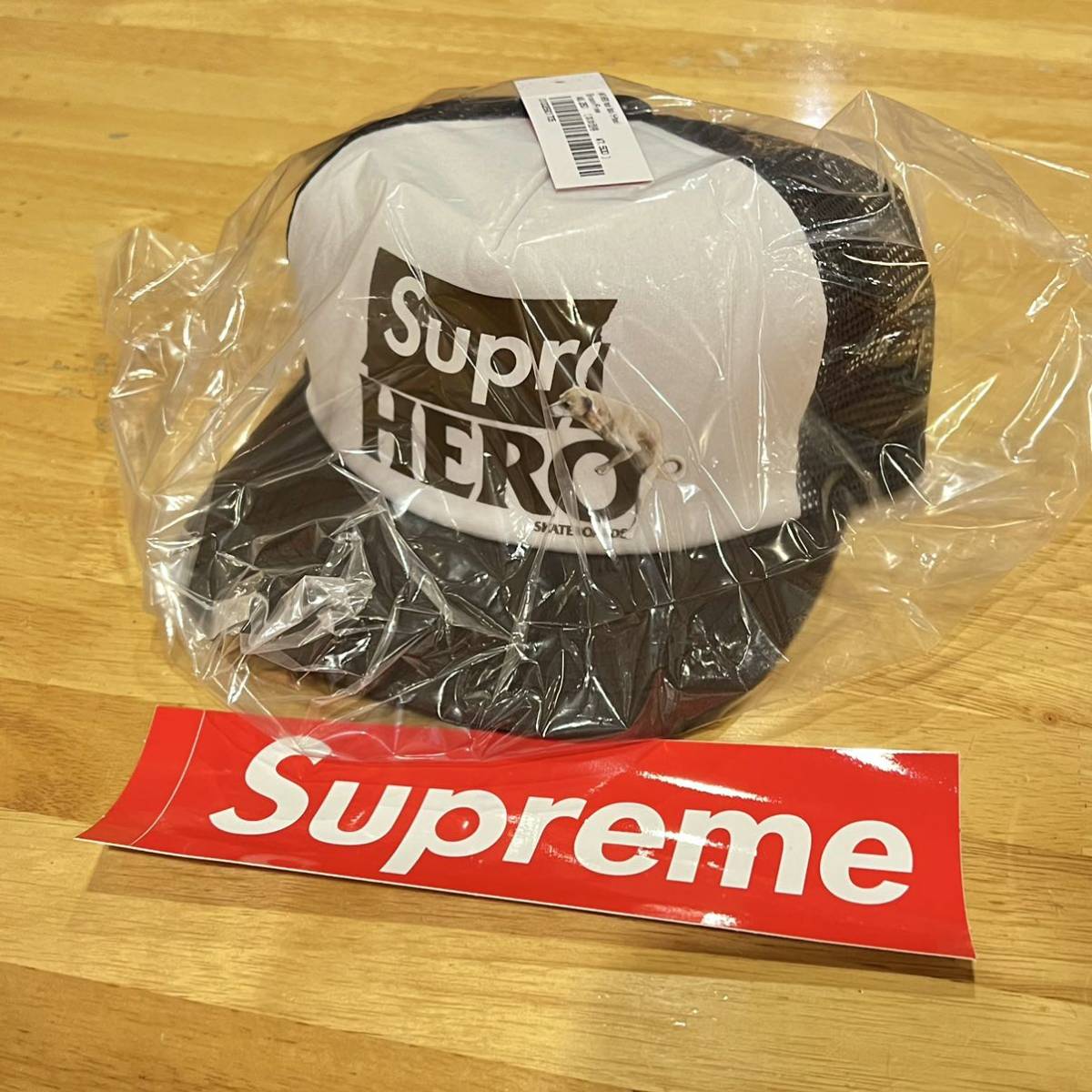 1円スタート BROWN Supreme ANTIHERO Mesh Back 5-Panel brown 茶色 