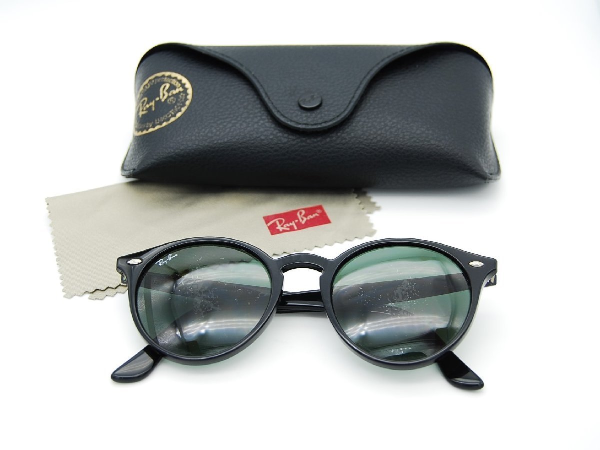 ■【YS-1】 レイバン Ray-Ban ■ サングラス RB2180 緑色系 × 黒色系 ■ ケース 拭き布付き イタリア製 【同梱可能商品】■C