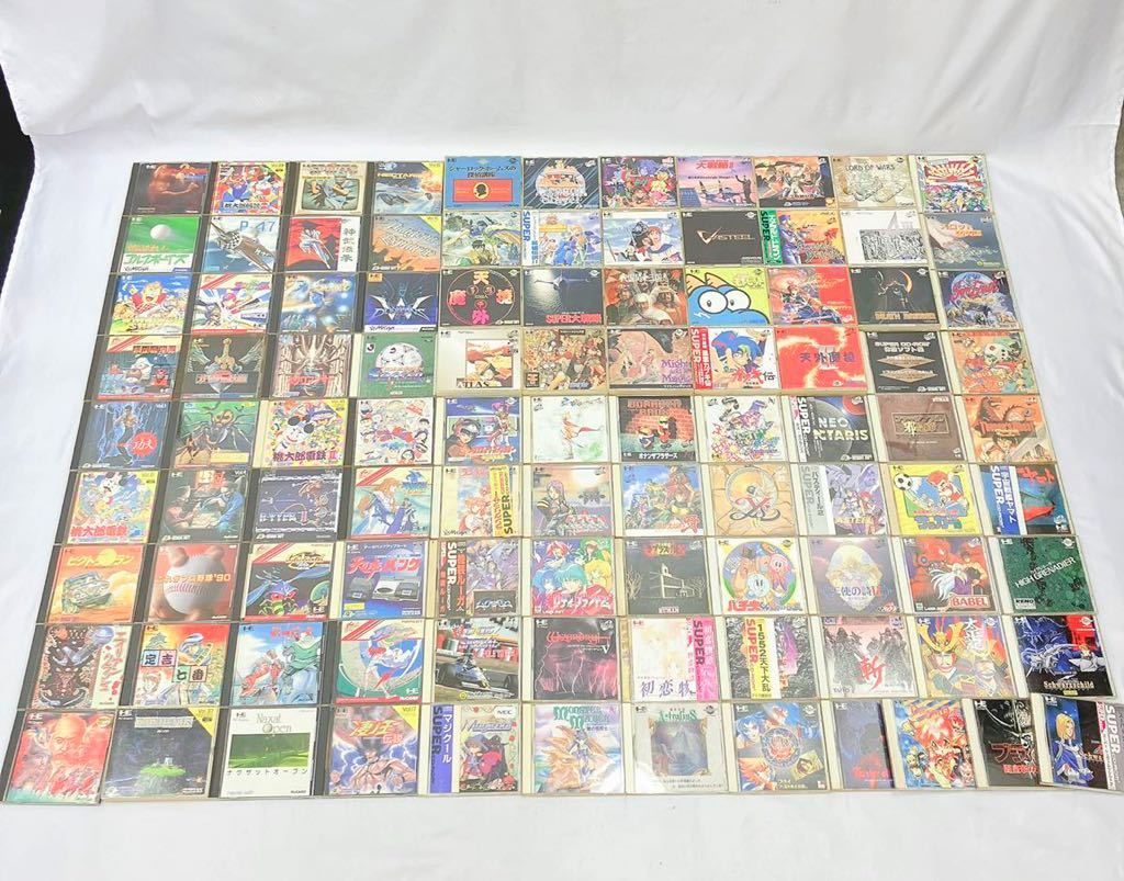 PCエンジン ソフト まとめて 大量 100本 CD-ROM CD-ROM2 Huカード 全て 