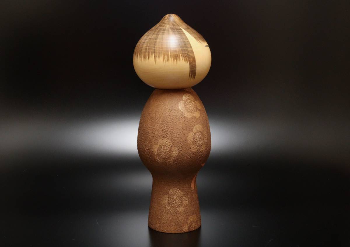 Masao Watanabe渡辺正雄作 創作こけし 30cm/1700g 伝統工芸 元箱 渡辺正雄作 創作こけし 「無心」 高さ45.3cm(こけし