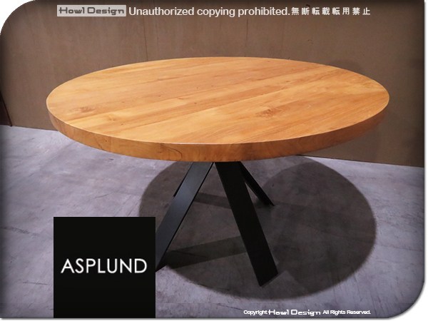 □美品□ASPLUND□JATI CIRCLE 110 DINING TABLE/ジャティ サークル 