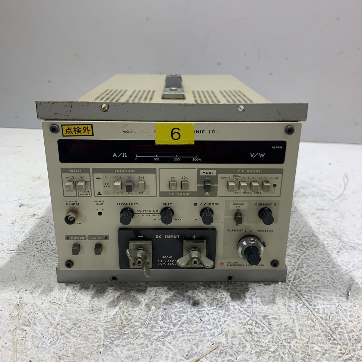 GB-2479 KIKUSUI 菊水 PLZ300W 電子負荷装置 ELECTRONIC LOAD ジャンク