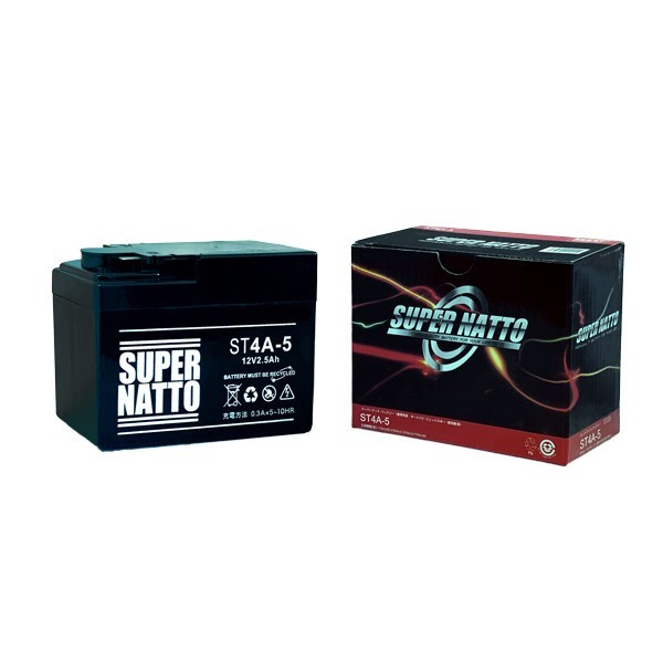 新品 スーパーナットバッテリー バイク用 ST4A-5 ホンダ Dio-ZX/ライブ