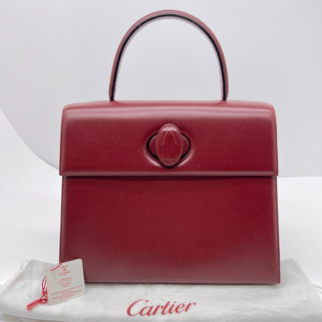 未使用 Cartier カルティエ マストライン レザー ターンロック 袋  