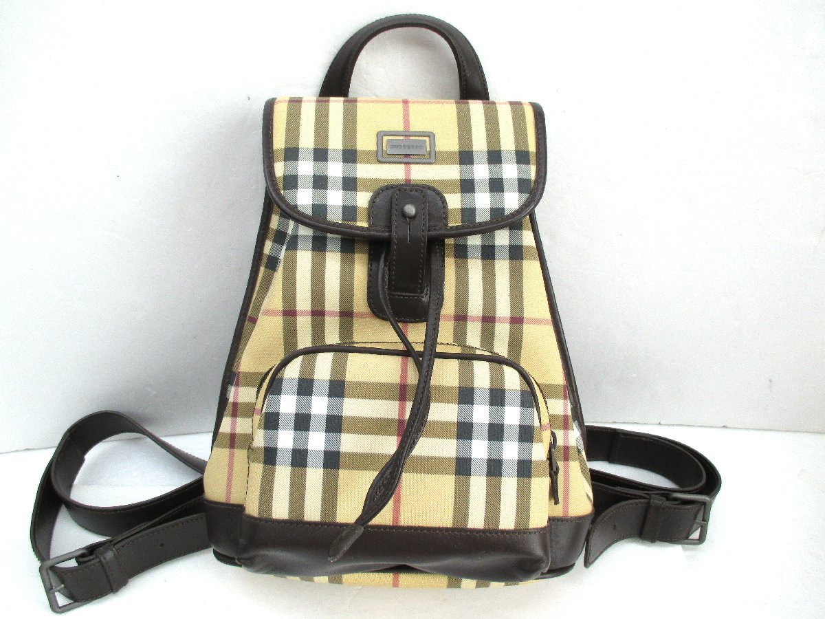 A*i様 イギリス製　Burberrys ノバチェック リュック 美品】バーバリー リュックサック BURBERRY ノバチェック柄