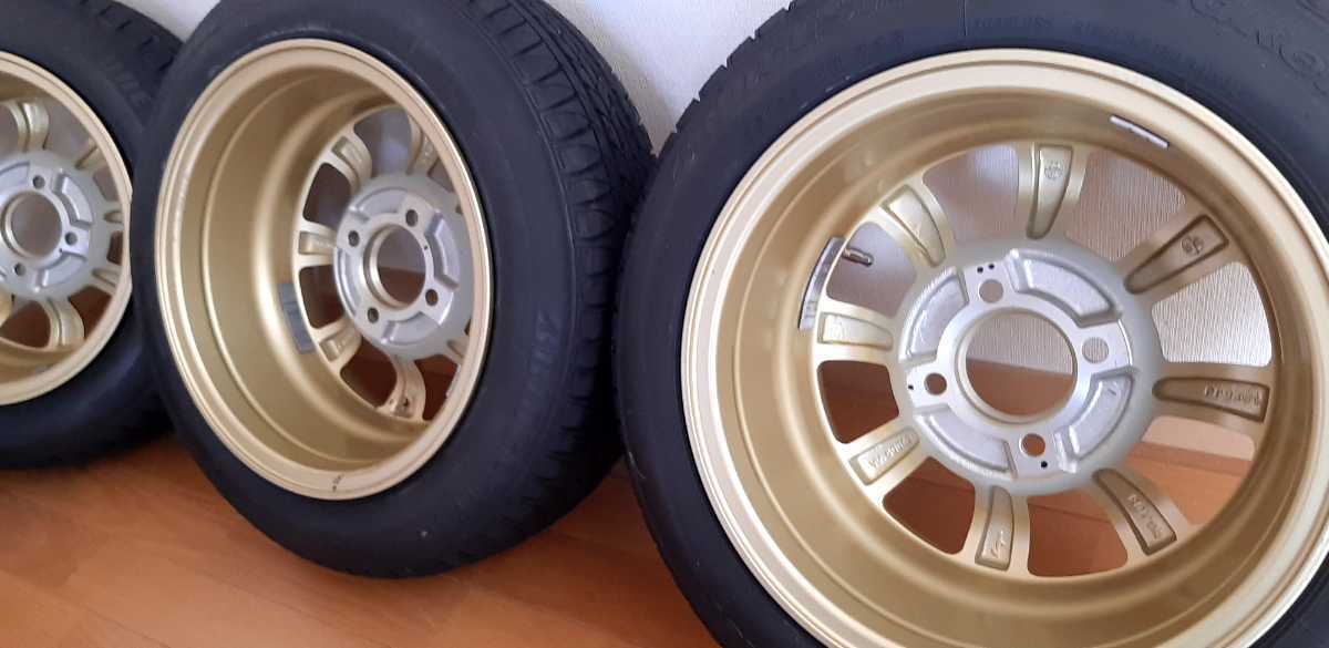 ☆美品 深リム ☆ワタナベ風 8スポーク 13インチ 6J 4穴 PCD100 
