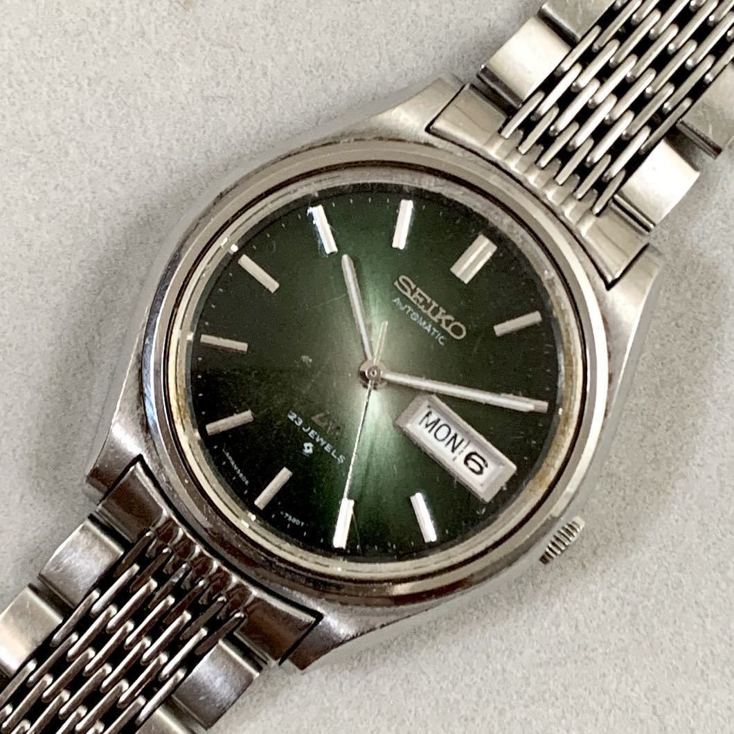 セイコー ロードマチック 自動巻 グリーン 5606-7071/SEIKO LORD MATIC