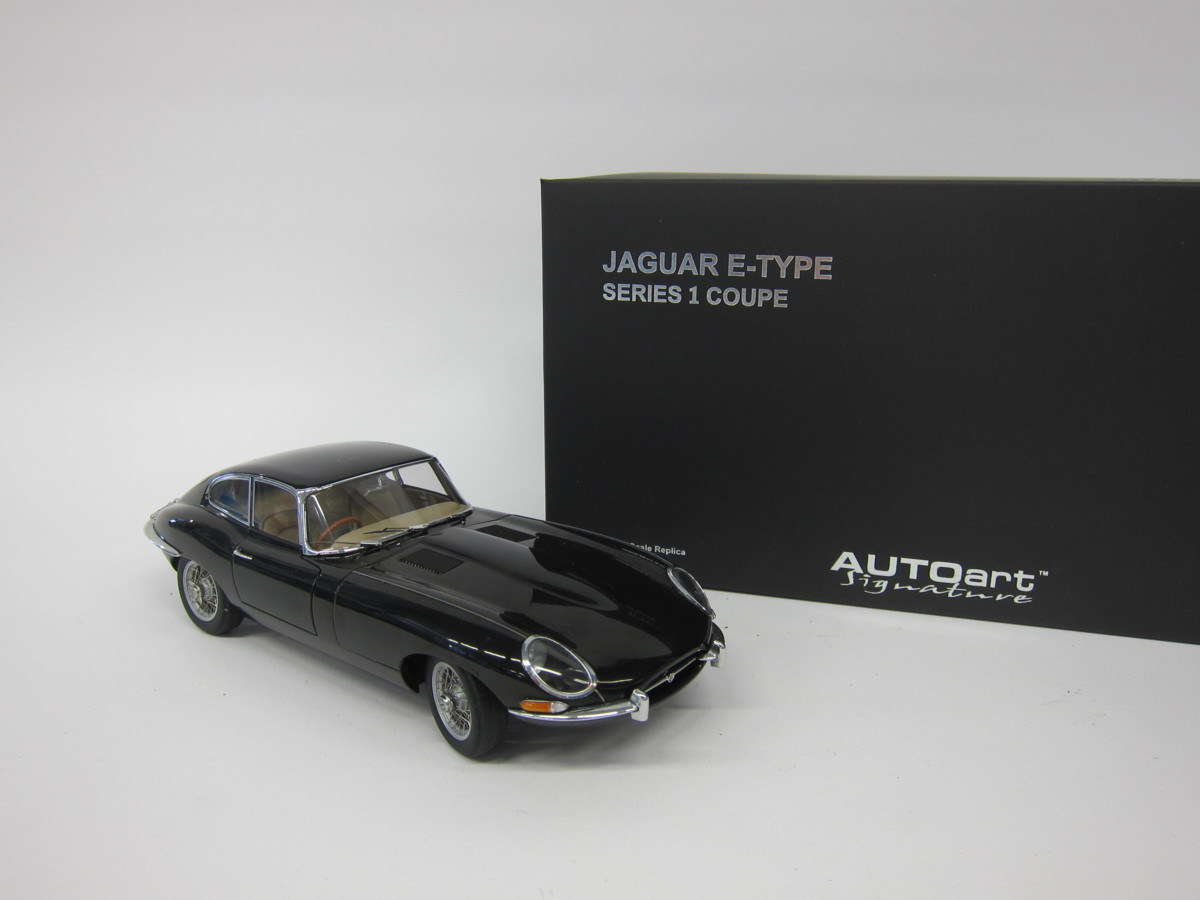 1円～おたからや◆Z0702-14 AUTO art オートアート 73611 JAGUAR Eタイプ クーペシリーズ1 3.8（ブラック）ミニカー【動作未確認】