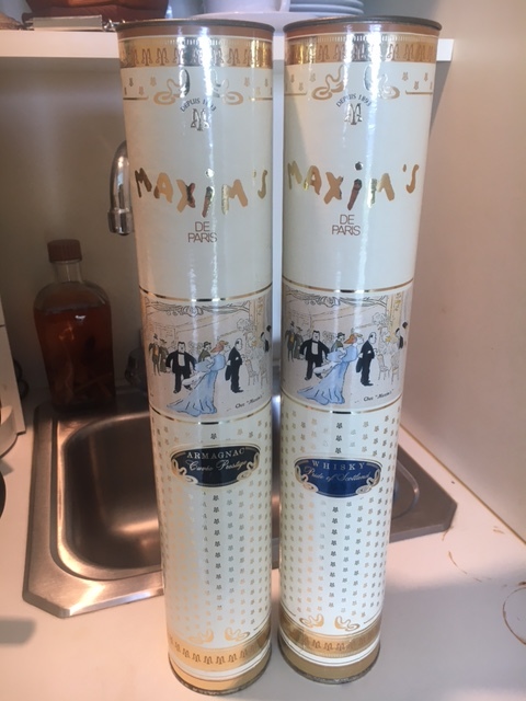 maxims de paris armagnac snd whisky 2本