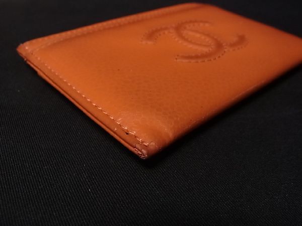 1円 CHANEL シャネル ココマーク パテントレザー カードケース キー 