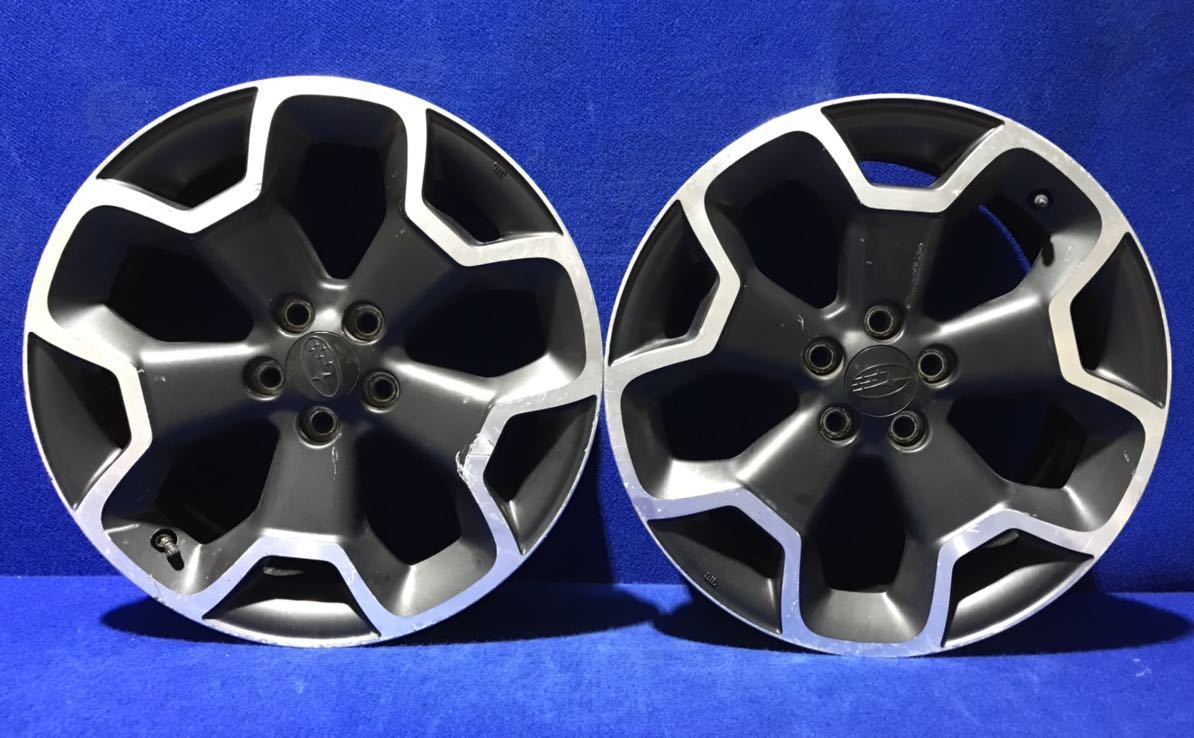SUBARU 純正アルミホイール 17インチ 7J+48 PCD100 5H ハブ径約56ミリ