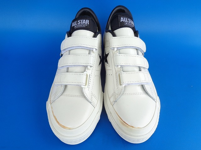 11438■新品 デッド 日本製 CONVERSE ONESTAR コンバース ワンスター MADE IN JAPAN ベルクロ テープ 白 黒 サイズ 7 25.5 ビンテージ STAR ONE J アウトフィットストア CONVERSE&frasl;コンバース&frasl;ONE CONVERSE(コンバース)
