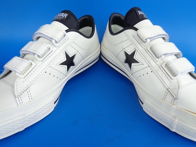 11438■新品 デッド 日本製 CONVERSE ONESTAR コンバース ワンスター MADE IN JAPAN ベルクロ テープ 白 黒 サイズ 7 25.5 ビンテージ STAR ONE J アウトフィットストア CONVERSE&frasl;コンバース&frasl;ONE CONVERSE(コンバース)