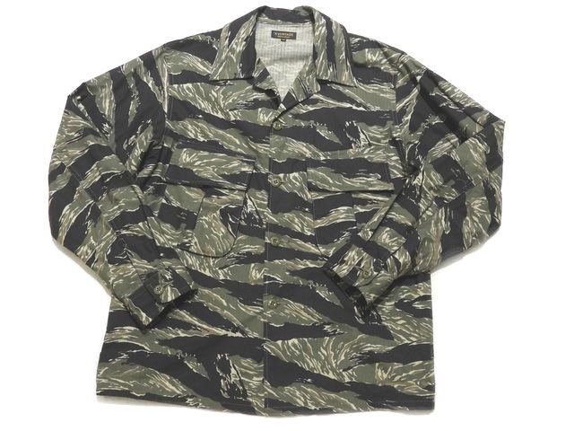 ファティーグ アボンタージ シャツ 美品 迷彩 M 長袖 トップス メンズ Vontade カモフラ 4g X27 A タイガーカモ Lespetitesfolieshome Com