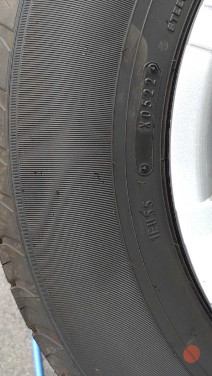 トヨタ ハイエース6型 純正タイヤ 新車外し 鉄 195/80R15 107/105N 