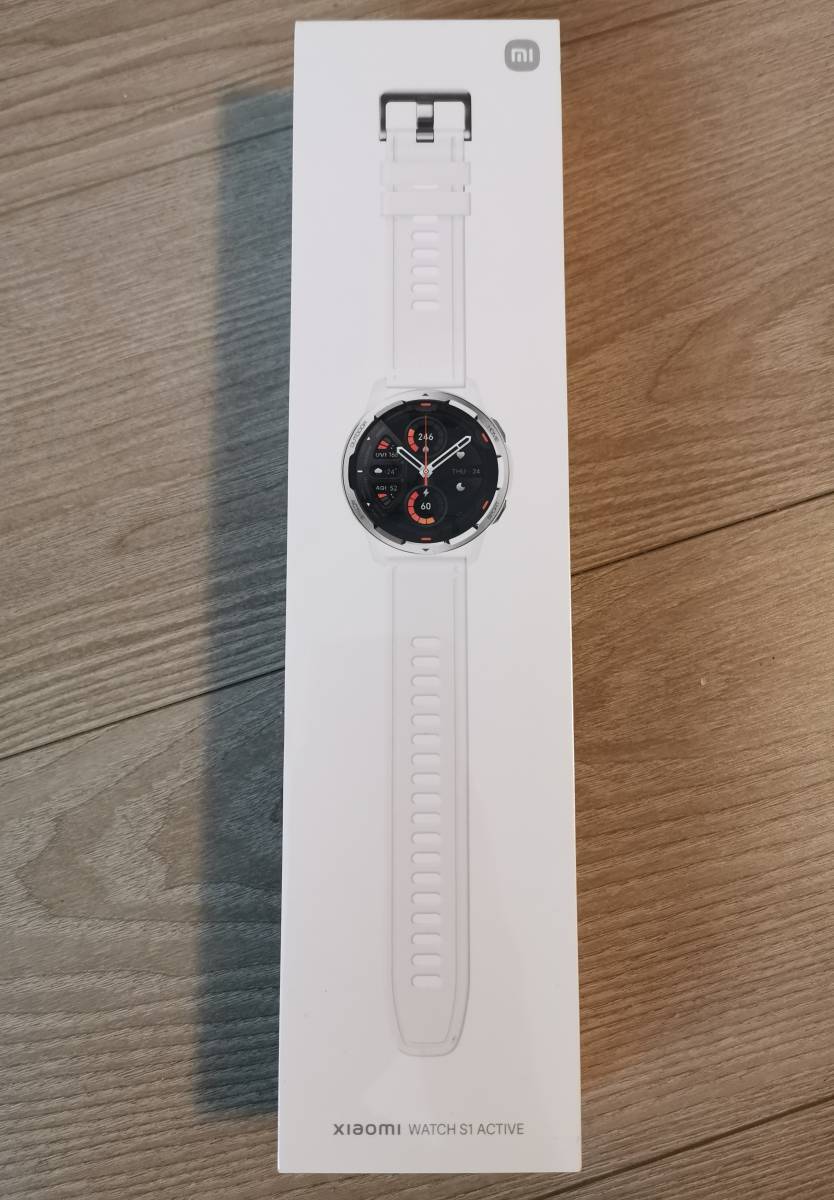 [新品]Xiaomi Watch S1 Active グローバルバージョン White M2116W1 スマートウォッチ ホワイト_2