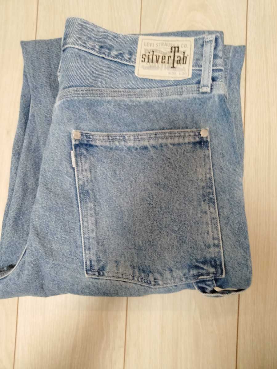  Levi's silver tab carpenter w30 L30 ウエスト86cm 股下75cm リーバイス シルバータブ カーペンター levis(W33)｜売買されたオークション情報、yahooの商品情報をアーカイブ公開 - オークファン W33