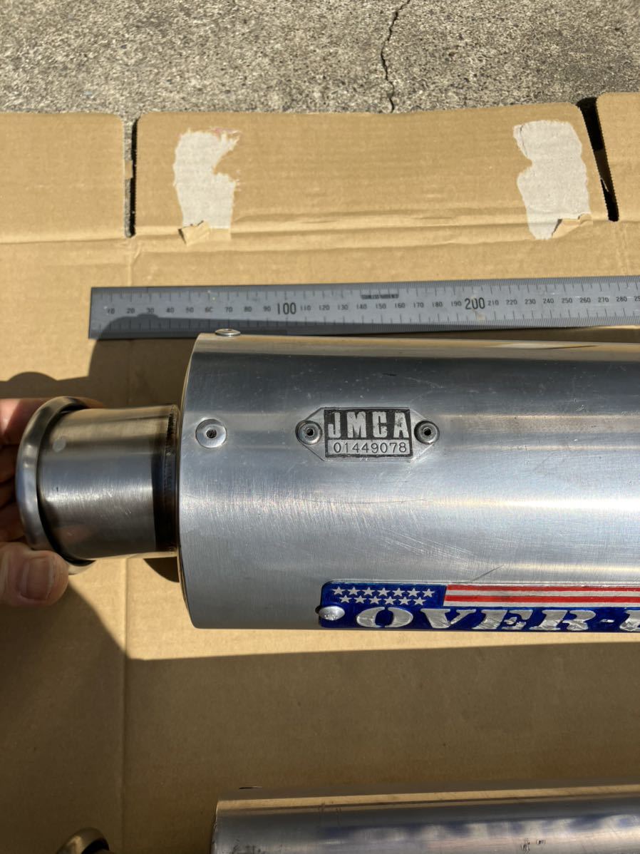 V-MAX 3UF 用 OVER USA サイレンサー JMCA 爆音加工 マフラー 2本 汎用 