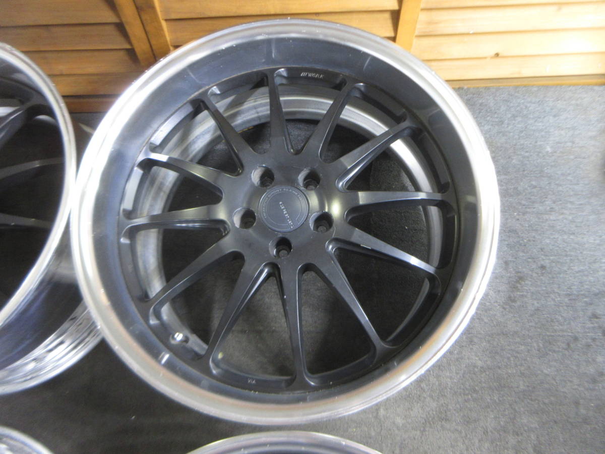 G369 ②☆深リム☆マッドブラック☆WORK GNOSIS GH1 4本セット☆20 