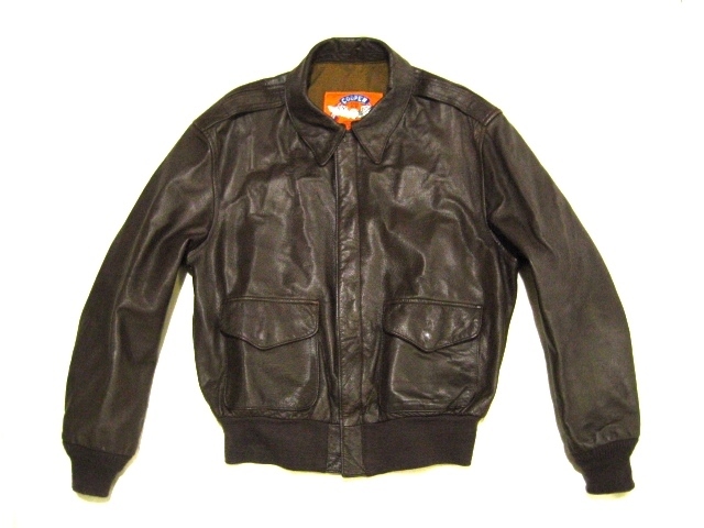 品質保証，100%新品 米国製 COOPER クーパー A-2 ゴートスキン 40R 濃茶革 山羊革(Lサイズ)｜売買されたオークション情報、yahooの商品情報をアーカイブ公開 - オークファン Lサイズ