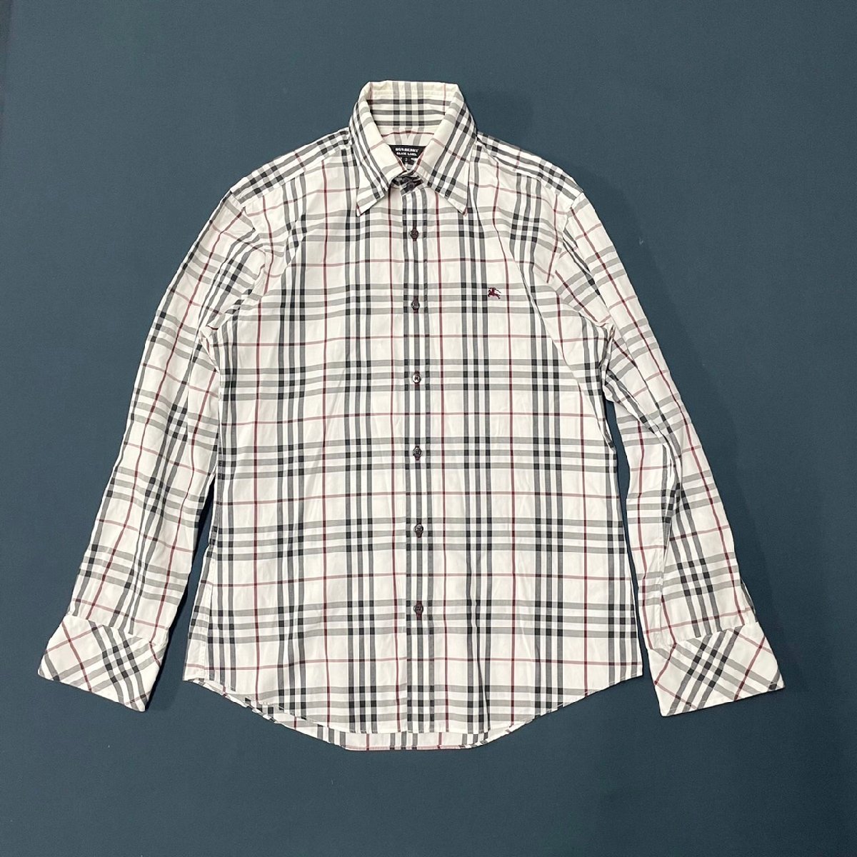 お買い得，本物保証 BURBERRY BLACKLABEL バーバリー ブラック レーベル ボタンダウン 長袖シャツ ノバチェック 羽織り サイズ2 三陽商会(トップス)｜売買されたオークション情報、yahooの商品情報をアーカイブ公開 - 男性用