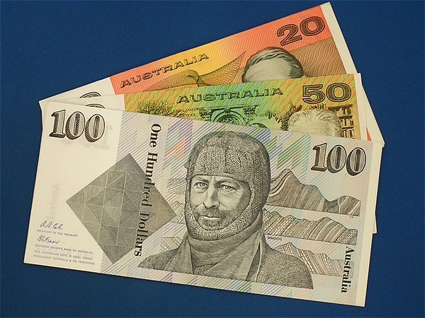 KN6-1U100ドル！オーストラリアドル 外国紙幣 20×3⁄10×3⁄5×