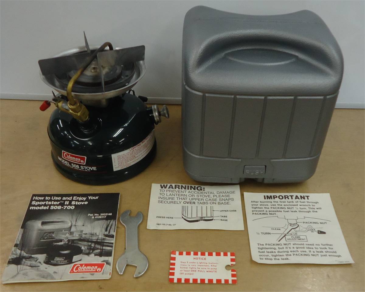 1度キャンプ使用品【COLEMAN/コールマン】スポーツスターⅡ 508A STOVE