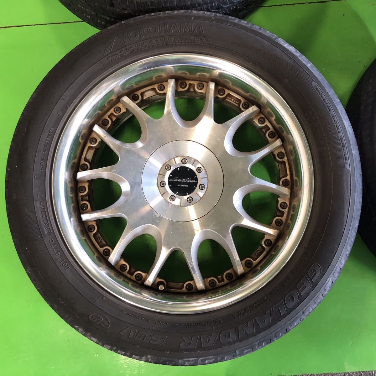 NA464 中古 WORK EUROLINE ワークユーロライン ホイール 18×7.5J +33 