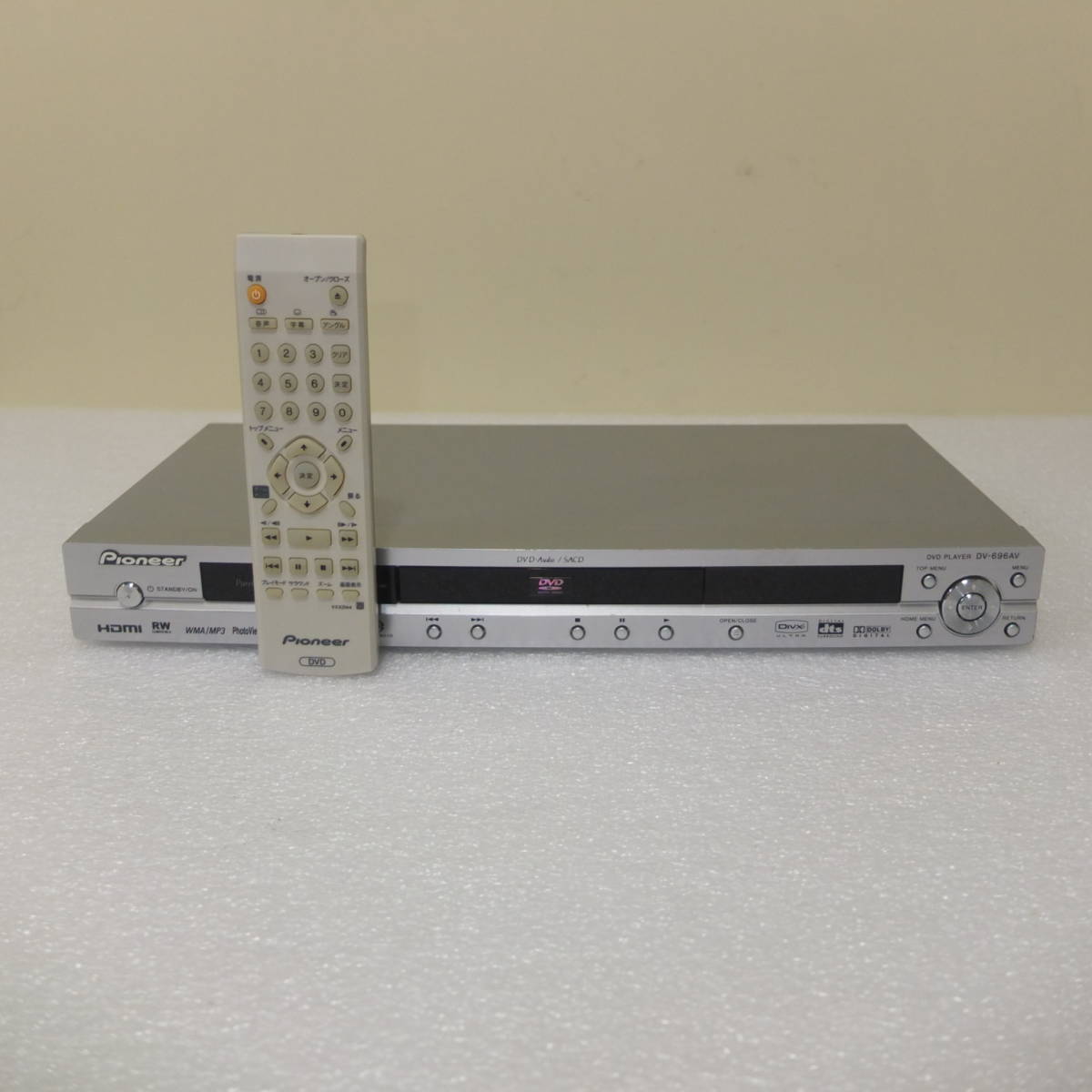 動作品 Pioneer/パイオニア DV-696AV DVD PLAYER DVDプレイヤー 2006年製