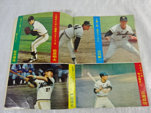 NG-17〒NANKAI南海ホークス FAN BOOK 1976 会報? 野村克也 江夏豊 大阪