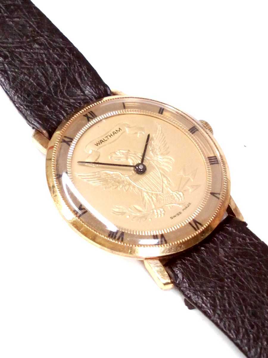 SA106-60◇ WALTHAM ウォルサム イーグルコインウォッチ 機械式 手巻き 