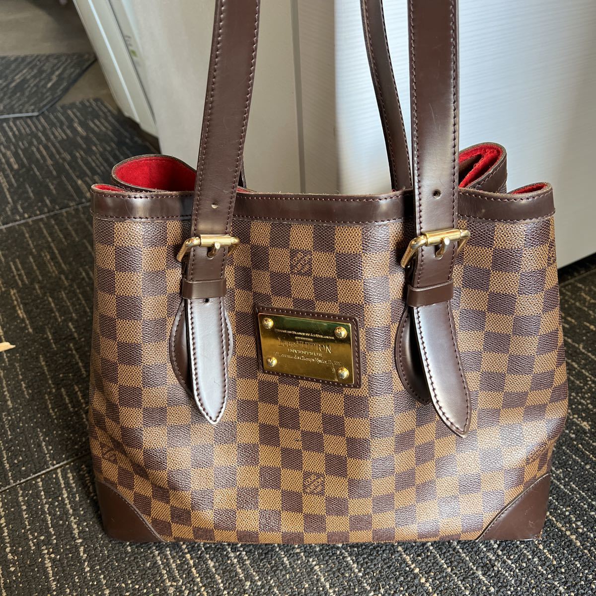 ルイヴィトン LOUIS VUITTON ダミエ ハムステッドトートバッグ N51204 