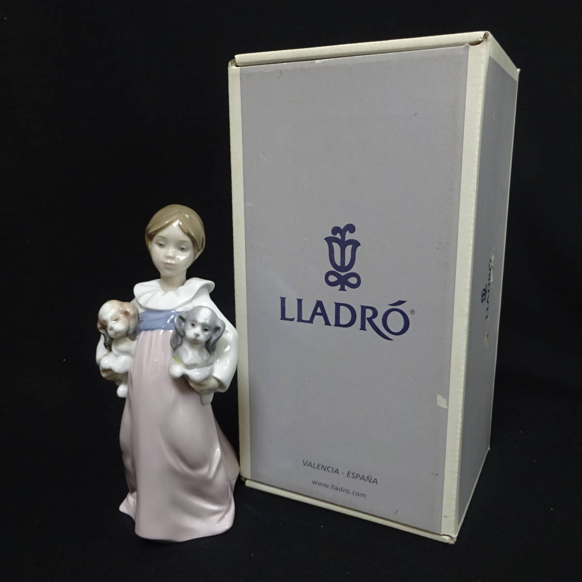 1434932-084】LLADRO リヤドロ 06419/私のパピーたち フィギュリン 