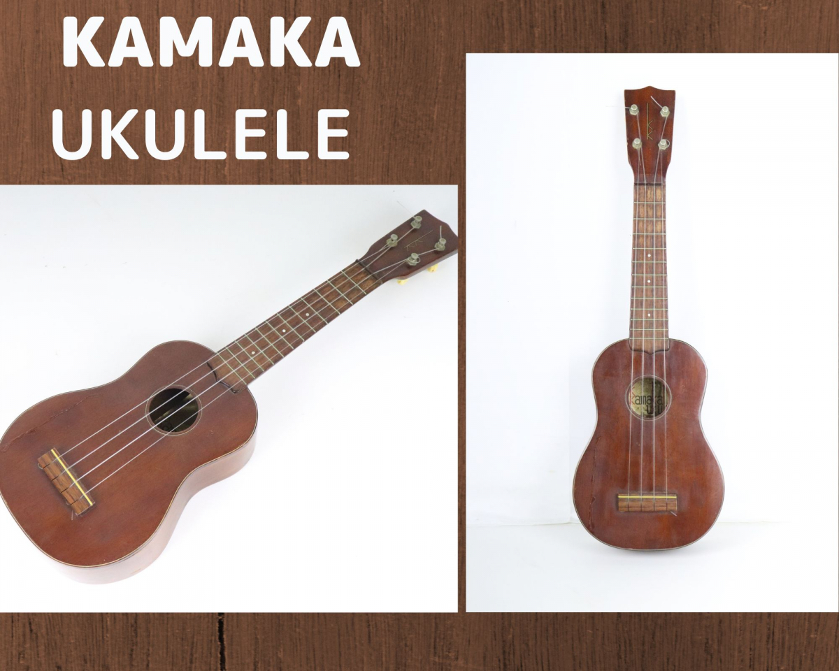 Kamaka UKULELE カマカ ウクレレ ゴールドラベル？ 木目調 アメリカン 