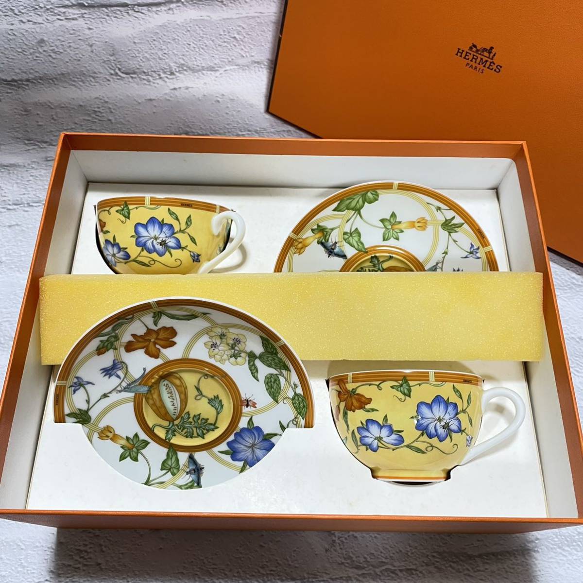 1円スタート！】HERMES エルメス シエスタ カップ&ソーサー 2客セット 